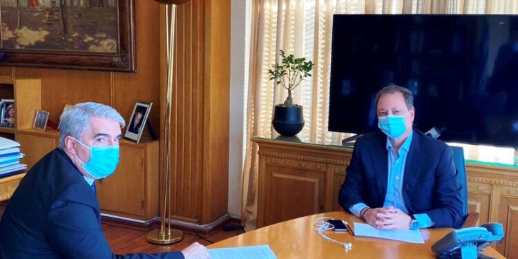 Συνάντηση με τον Υπουργό Αγροτικής Ανάπτυξης και Τροφίμων Σπήλιο Λιβανό.