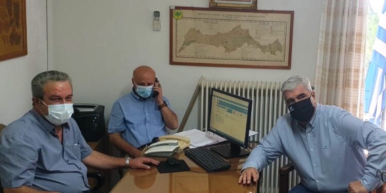 Σειρά συναντήσεων στις πυρόπληκτες περιοχές της Βόρειας Εύβοιας.