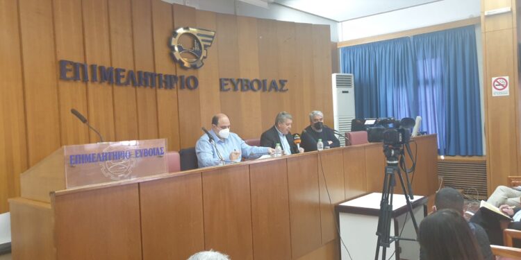 Διαδοχικές συσκέψεις με Χ. Τριαντόπουλο και Γ. Αμυρά για την ανασυγκρότηση της Β.Εύβοιας