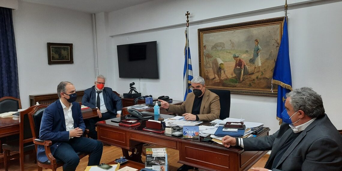 Συνάντηση εργασίας με τον Αντιπεριφερειάρχη Εύβοιας, Γιώργο Κελαϊδίτη για το Φράγμα Ψαχνών