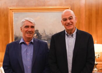 Συνάντηση του Σίμου Κεδίκογλου με τον Υπουργό Εθνικής Άμυνας Νίκο Δένδια